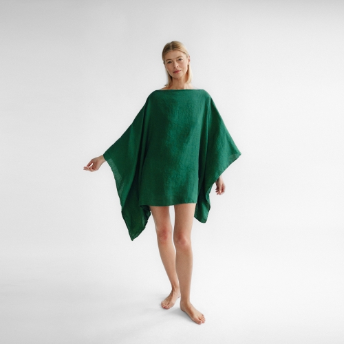Linen dress Nao green