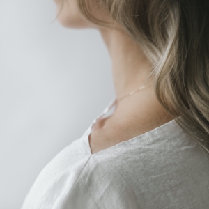 Lniana bluzka biała SST-052